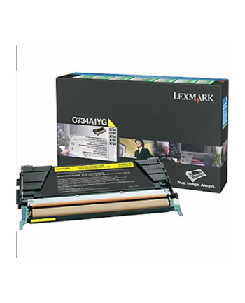 Toner Optra C73x/X73x Yellow 6K C734A1YG