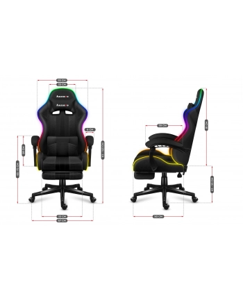 Fotel gamingowy Huzaro Force 47 RGB Mesh