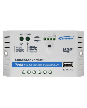Regulator EPEVER LS2024(wersja europejska) 20A 12/24V + gniazdo USB