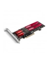 axagon Karta rozszerzeń PCEM2-ND, PCIe x 8 kontroler 2x slot M.2 NVMe M-key RAID wsparcie dla płyt bez bifurkacji, w zestawie LP - nr 23