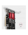 axagon Karta rozszerzeń PCEM2-ND, PCIe x 8 kontroler 2x slot M.2 NVMe M-key RAID wsparcie dla płyt bez bifurkacji, w zestawie LP - nr 6