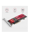 axagon Karta rozszerzeń PCEM2-ND, PCIe x 8 kontroler 2x slot M.2 NVMe M-key RAID wsparcie dla płyt bez bifurkacji, w zestawie LP - nr 8