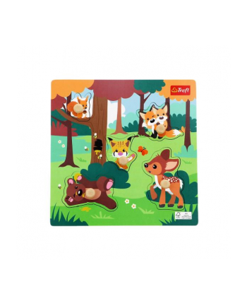 Puzzle mini Forest Zabawka drewniana 61624 Trefl