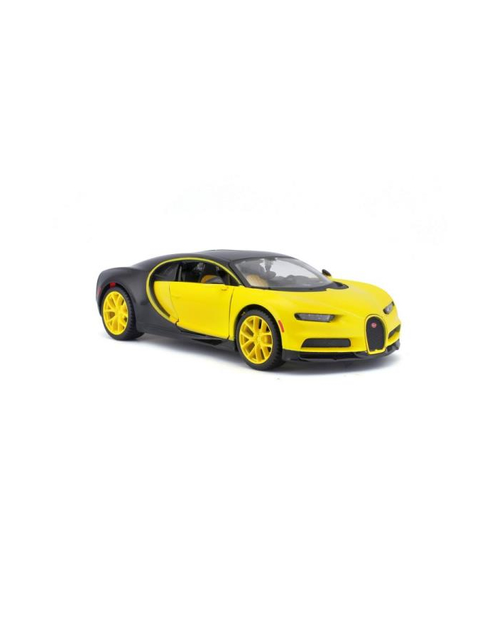 MAISTO 32509-45 Design Exotic Bugatti Chiron czarno-żółty 1:24 główny