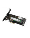 axagon Adapter wewnętrzny PCIe x4 M.2 NVMe M-key + SATAB-key slot, chłodnica, LP, PCEM2-DC - nr 11