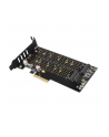 axagon Adapter wewnętrzny PCIe x4 M.2 NVMe M-key + SATAB-key slot, chłodnica, LP, PCEM2-DC - nr 7