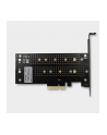 axagon Adapter wewnętrzny PCEM2-D, PCIe x4 M.2 NVMe M-key + SATAB-key slot, LP - nr 13