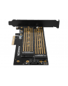 axagon Adapter wewnętrzny PCEM2-D, PCIe x4 M.2 NVMe M-key + SATAB-key slot, LP - nr 8