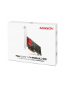 axagon Karta rozszerzeń PCEM2-ND, PCIe x 8 kontroler 2x slot M.2 NVMe M-key RAID wsparcie dla płyt bez bifurkacji, w zestawie LP - nr 9