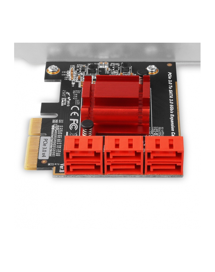 axagon PCIe kontroler 6x wewnętrzny port SATA 6G, PCES-SA6, ASM 1166, SP LP główny