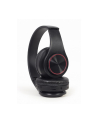 GEMBIRD Słuchawki stereofoniczne Bluetooth z efektem świetlnym LED czarne - nr 12