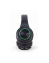 GEMBIRD Słuchawki stereofoniczne Bluetooth z efektem świetlnym LED czarne - nr 15