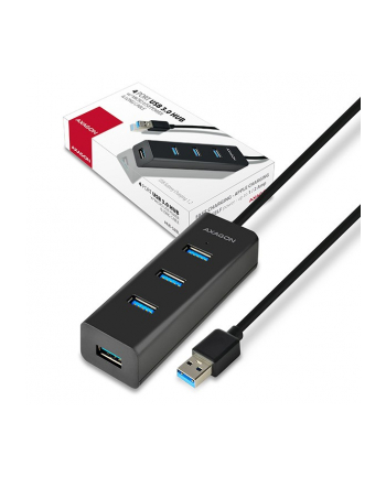 axagon HUB 4-portowy HUE-S2BL USB 3.2 Gen 1 charging hub 1.2m   kabel micro USB