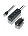 axagon HUB 4-portowy HUE-S2BP USB 3.2 Gen 1 charging hub 1.2m   kabel, AC adapter - nr 8