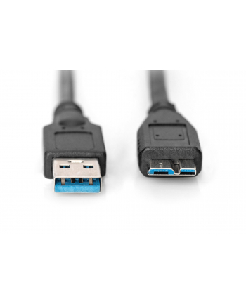 DIGITUS Kabel połączeniowy USB 3.1 Gen.1 SuperSpeed 5Gbps Typ C USB A/microUSB B M/M czarny 3m