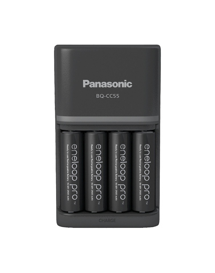 Panasonic Ni-Mh Eneloop Bq-Cc55 + 4 X R6/Aa Pro 2500Mah Bk-3Hcde (Kkj55Hcd40E) główny