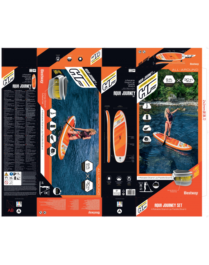 Bestway Hydro Force Nadmuchiwana deska SUP Aqua Journey główny