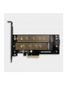 axagon Adapter wewnętrzny PCEM2-D, PCIe x4 M.2 NVMe M-key + SATAB-key slot, LP - nr 12