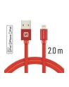 Swissten Kabel USB - Lightning 2m Czerwony (71524306) - nr 1