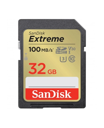 Sandisk 32GB Extreme PLUS (SDSDXWT-032G-GNCIN) 100 MB/s Class 10, UHS-I U3 V30