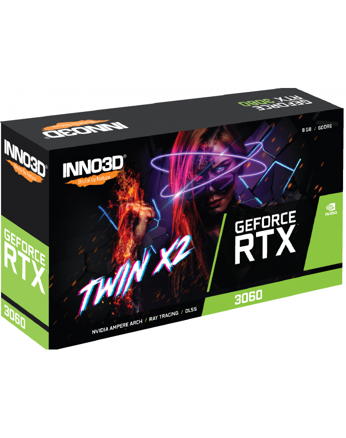 Karta graficzna Inno3D GeForce RTX 3060 8GB Twin X2 / N30602-08D6-11902130 główny
