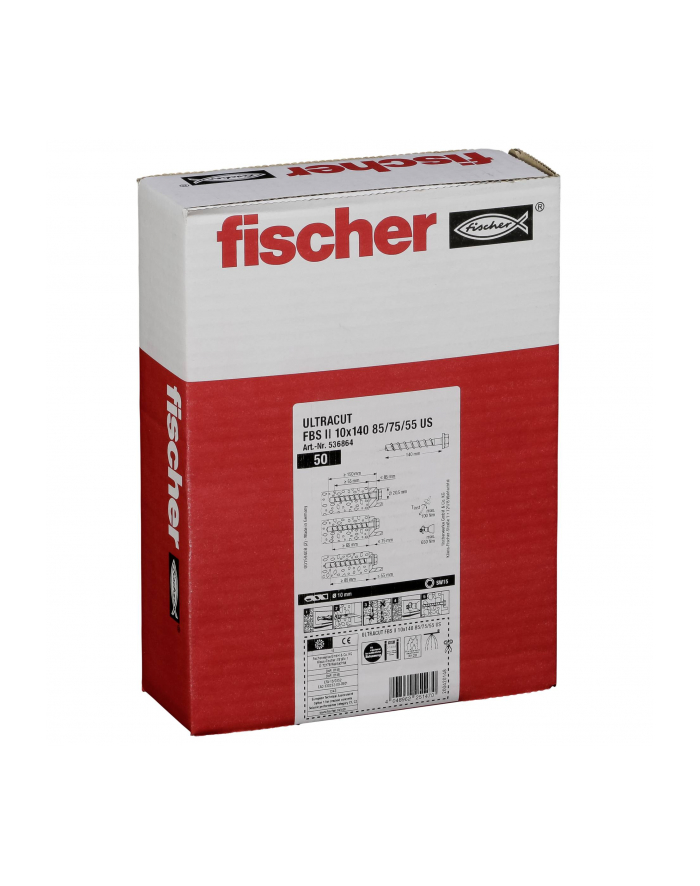 Fischer Ultracut Śruba do Betonu FBS II 10x140 85/75/55 US 536864 główny