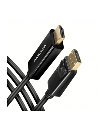 axagon Adapter aktywny DisplayPort HDMI 1.4 kabel 1,8m 4K/30Hz, RVD-HI14C2