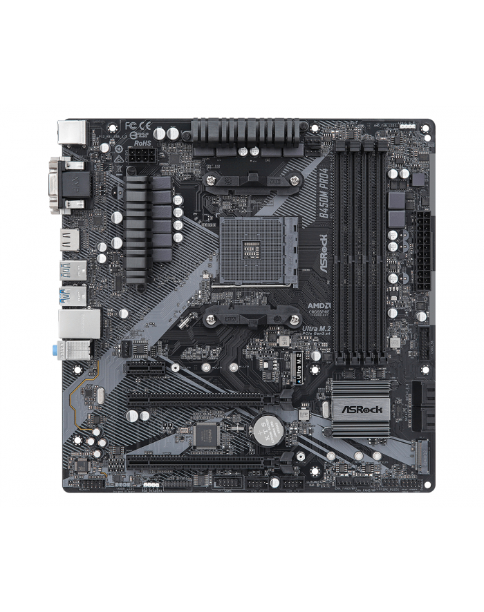 asrock Płyta główna B450M PRO4 R2.0 AM4 4DDR4 HDMI uATX główny