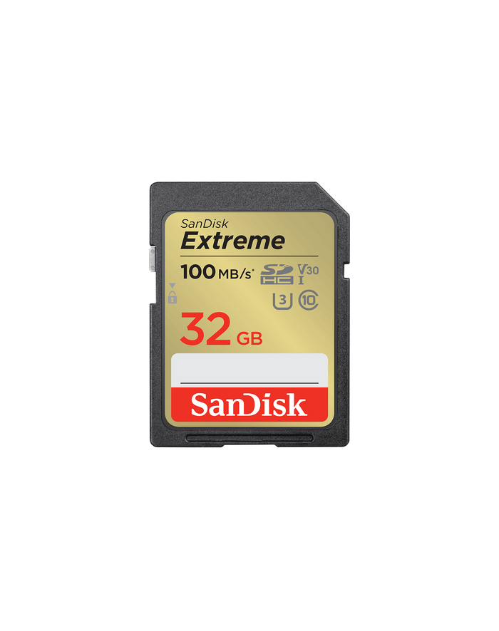 Sandisk 32GB Extreme PLUS (SDSDXWT-032G-GNCIN) 100 MB/s Class 10, UHS-I U3 V30 główny