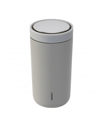 Stelton Kubek Termiczny To-Go Click 200Ml Matowy Jasnoszary Z Podwójnej Stali