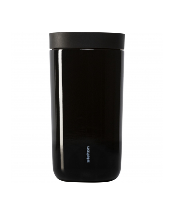 Stelton Kubek termiczny To-Go Click 200Ml czarny z podwójnej stali 6751