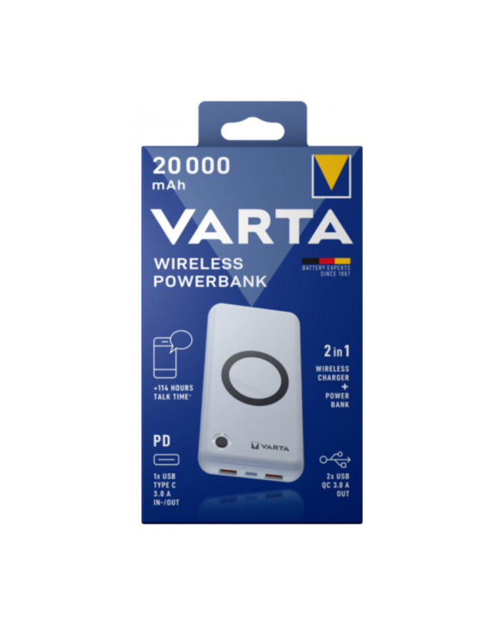VARTA wireless power bank - 2-in-1 Li-pol 2 x USB USB-C 20 Watt główny