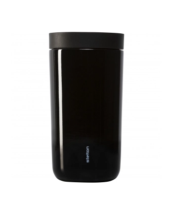 Stelton Kubek termiczny To-Go Click 200Ml czarny z podwójnej stali 6751