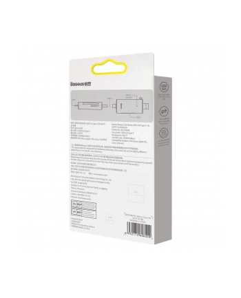 Baseus Lite Series adapter czytnik kart SD/TF USB Typ A/USB Typ C szary (WKQX060113)