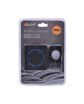Solight dzwonek bezprzewodowy zasilanie z sieci 120m czarny 674998