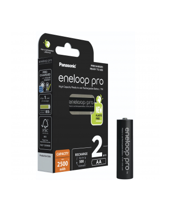 2 x akumulatory Panasonic Eneloop Pro AA/R6 [2500 mAh]