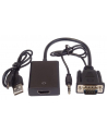 ADAPTER AV HDMI DSUB (VGA) + JACK 3.5MM CZARNY (8592220018870) - nr 4