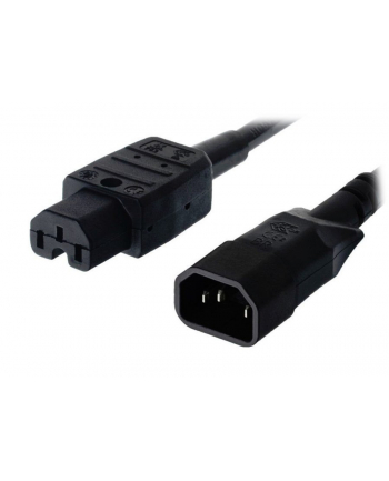 Kabel PremiumCord síťový prodlužovací, IEC320 C14 - C15, 2m (kpss2)