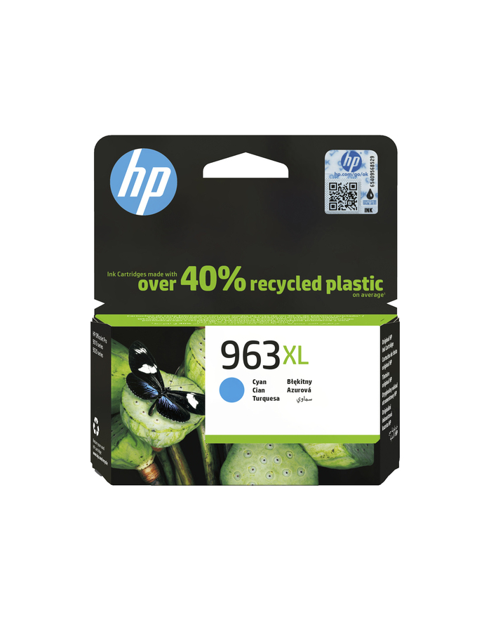 Hewlett-Packard HP oryginalny ink / tusz 3JA27AE#301, 963XL, cyan, blistr, 1600s, 22.92ml, high capacity, Officejet Pro 9012, 9014, 9015, (3JA27 główny