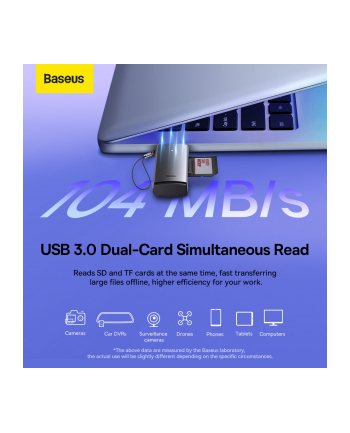 BASEUS Lite Serie Czytnik kart pamięci SD/TF USB-A