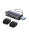 Baseus Lite Series adapter czytnik kart SD/TF USB Typ A/USB Typ C szary (WKQX060113) - nr 1