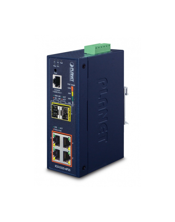 Planet Igs-5225-4P2S - Managed L2+ Gigabit Ethernet (10/100/1000) Full Duplex Power Over (Poe) Wall Mountable (IGS52254P2S) główny