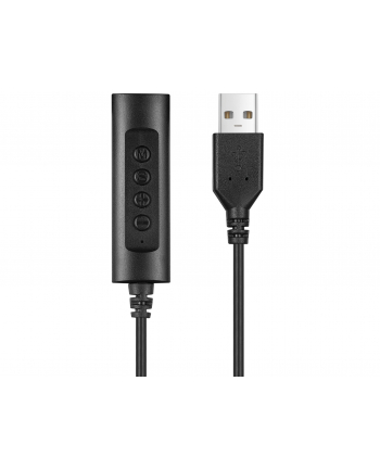 Sandberg adapter Headset USB Controller, 3,5mm jack na USB 1,5m, czarny