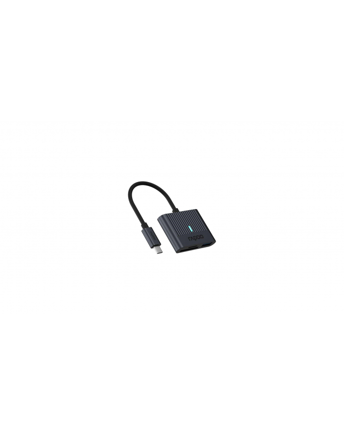 Redukcja Rapoo USB-C/USB-A, SD, Micro SD (UCR-3001) Czarna główny
