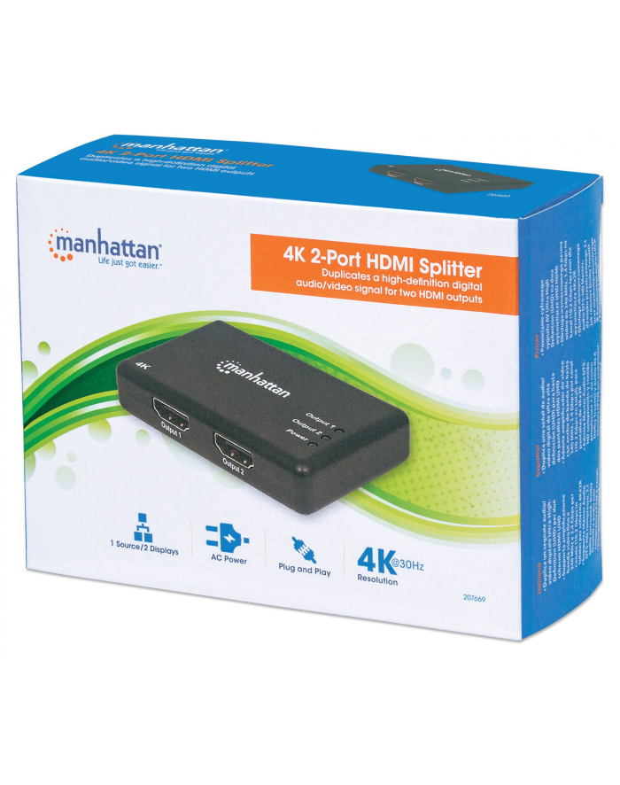 Splitter HDMI Manhattan 207669 1 szt. główny