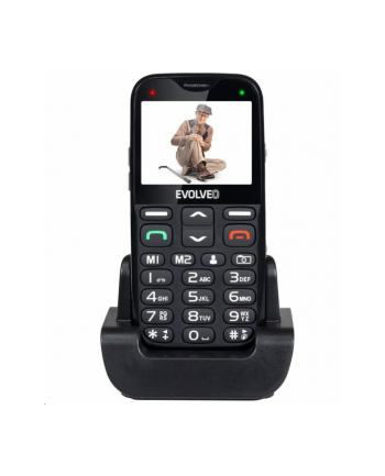 Telefon komórkowy dla seniorów z podstawką ładującą - Evolveo XG Czarny / EP-650-XGB