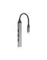 GEMBIRD 4-portowy HUB USB typu C port USB 3.0 x 1 port USB 2.0 x 3 srebrny - nr 1