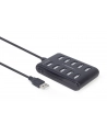 GEMBIRD 10-portowy HUB USB 2.0 czarny - nr 2