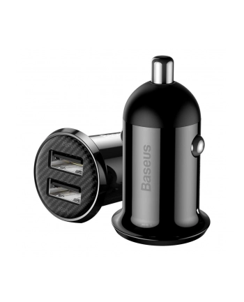 BAS(wersja europejska)S ŁADOWARKA SAMOCHODOWA CCALLP-01 2XUSB 48A (CZARNA)