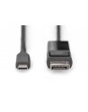 DIGITUS USB Type-C to DisplayPort Bidirectional max. Resolution 8K 30Hz lenghts 2m Black - nr 2
